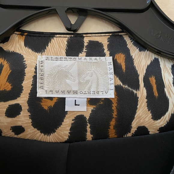 NWT Alberto Makali Leopard Asymmetrical Blazer - Picture 3 of 8